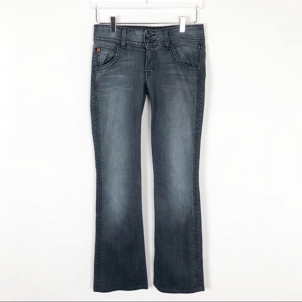 Hudson Bootcut Selvage Jeans Flap Pockets Size 27